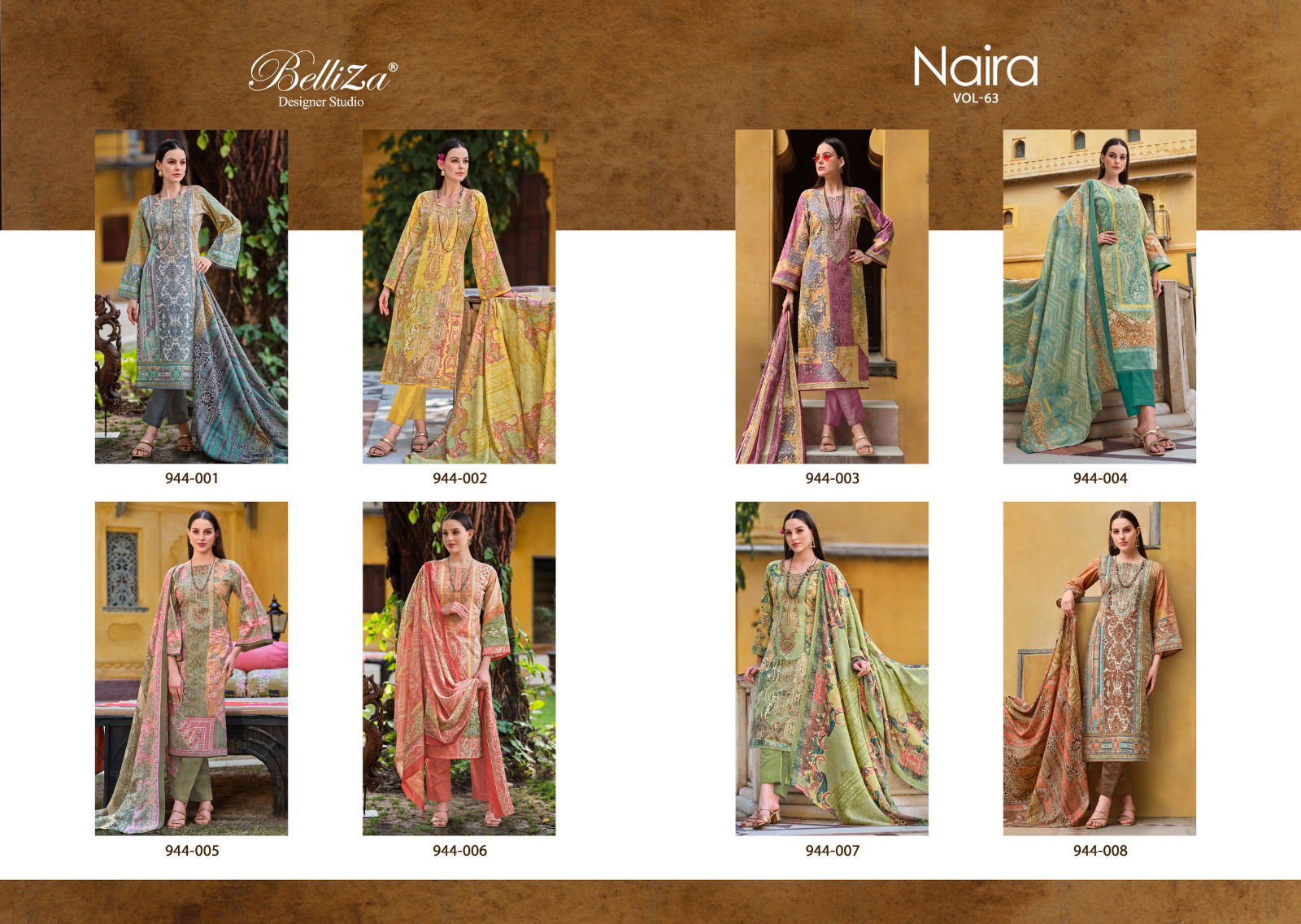 Naira Vol 63 By Belliza Printed Cotton Dress Material Wholesale Clothing Suppliers In India
